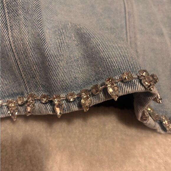 Windsor Light Blue Cropped Jacket with Embellishments - Picture 4 of 5